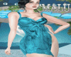 MxUTurquoise shell dress