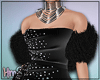!H! Black Fur Shrug