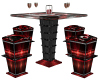 blk/red bar/club table
