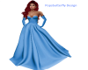 blue formal gown