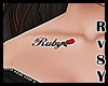 RB | Ruby tattoo