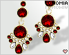 Gold Ruby Earrings