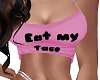 EAT MY TACO PINK TANK