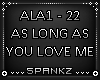 As Long As You Love Me