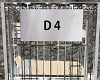 Cell block D4 sign