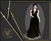 Vestido Preto e Dourado
