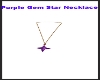Purple Gem Star Necklace