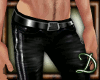 [D] Black Leather Pants
