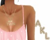 AKL Tan necklace in gold