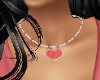 CORAL HEART NECKLACE