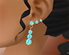 Texas blue/gold earrings