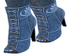 Blue Denim Boots