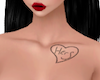 Hers Heart Chest Tattoo