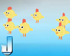 Animated easter chicks