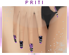 P| Purple Pattern Nails