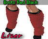 Boots Red Black