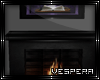 -V- Library Fireplace 2