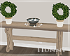 H. Wood Console Table