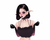 Mauve Badie Fur Gloves