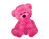 Pink Bear Sitting