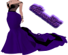 ^HF^ Purple Long Dress