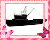 Black Fishing Trawler