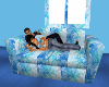 Blue Frost Cuddle Couch