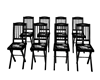 B&W Rose Wedding Chairs