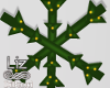 Green Xmas Snowflakes