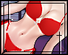   heart bikini / red