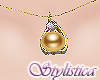 Sev Gold Pearl Necklace