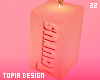 Taurus Candle