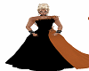 orange black gown