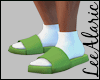 M Slippers/Socks Green