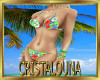 Hawaiian green bikini