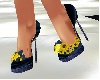 sunflowers navy shoes