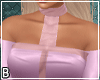 Pink Split Sheer Dress