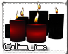 [CL] red black candles