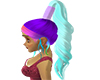 Rainbow wavy hair