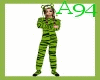 [A94] Green Tiger pajama