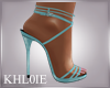 K NYE blue heels