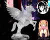 Pegasus glass statue