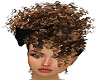 Updo curly w/white trim