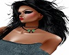 green/black pearl neck