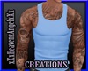 BabyBlue Tank w/Tatts