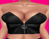 Black Biker Bustier