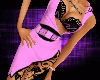 Sexy Lace Dress Pink/Blk
