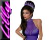 Purple tiara brown hair