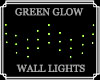 Green Glow Wall Lights