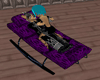 purple gothic bed